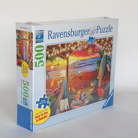 New sealed Ravensburger 500 pcs Large Format Puzzle-Cozy Cabana - Picture 9 of 13
